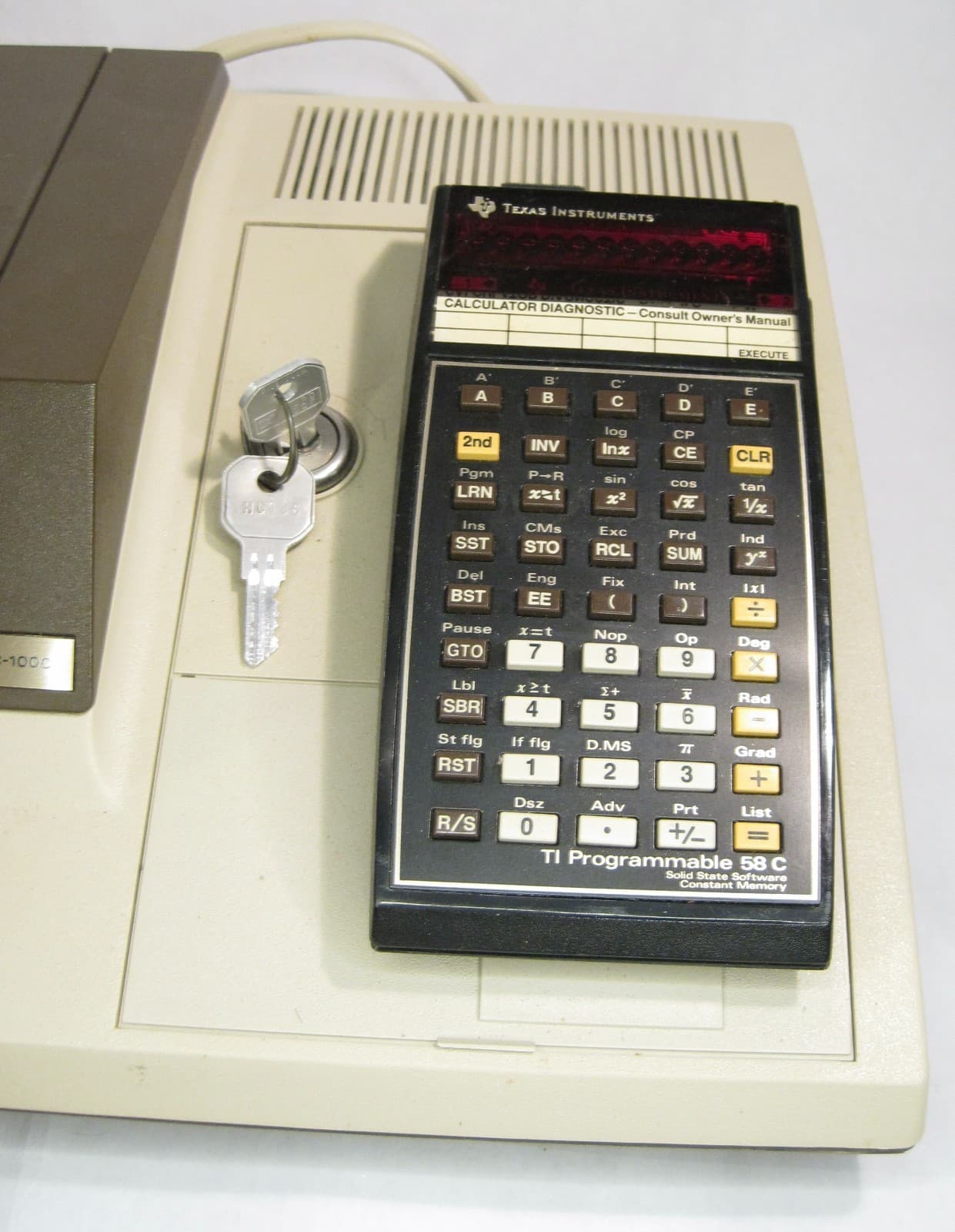 Texas Instruments Vintage TI Programmable 58 C Calculator & PC-100C Printer 2