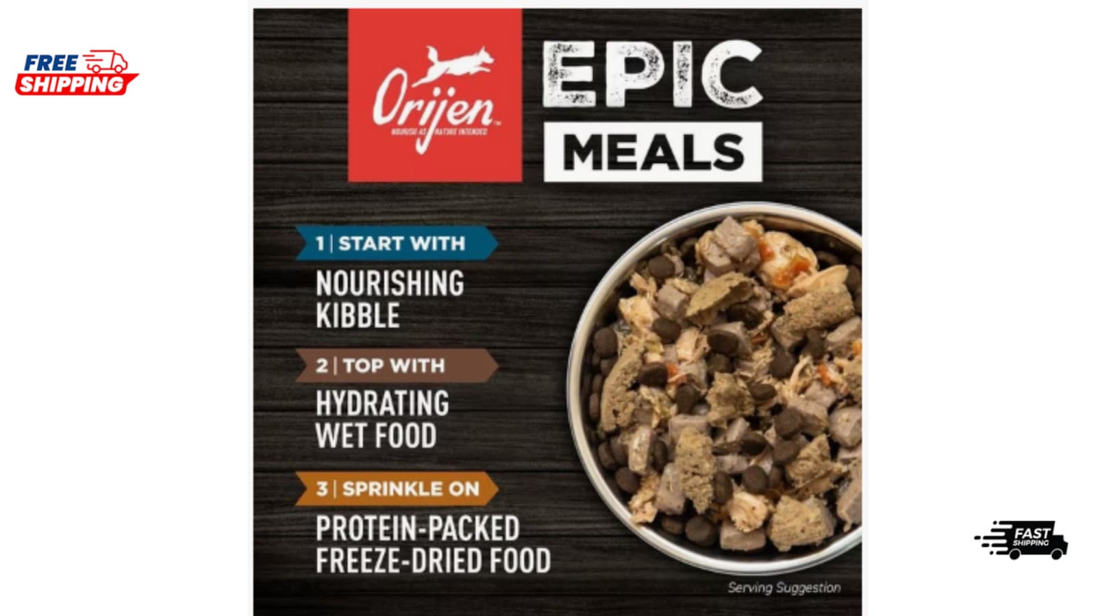ORIJEN Grain Free High Protein Fresh & Raw Animal Ingredients Dry Dod food 23.5 2
