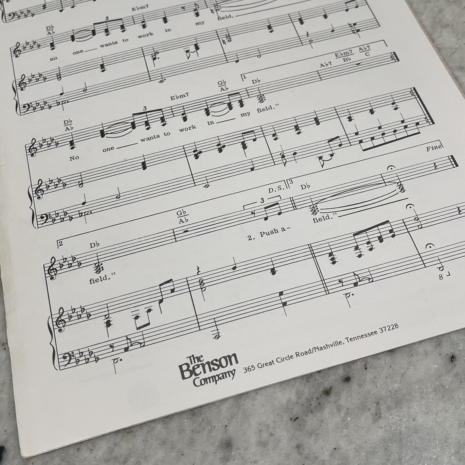 My House Is Full But My Field Is Empty Sheet Music Lanny Wolfe Vintage 1977 4