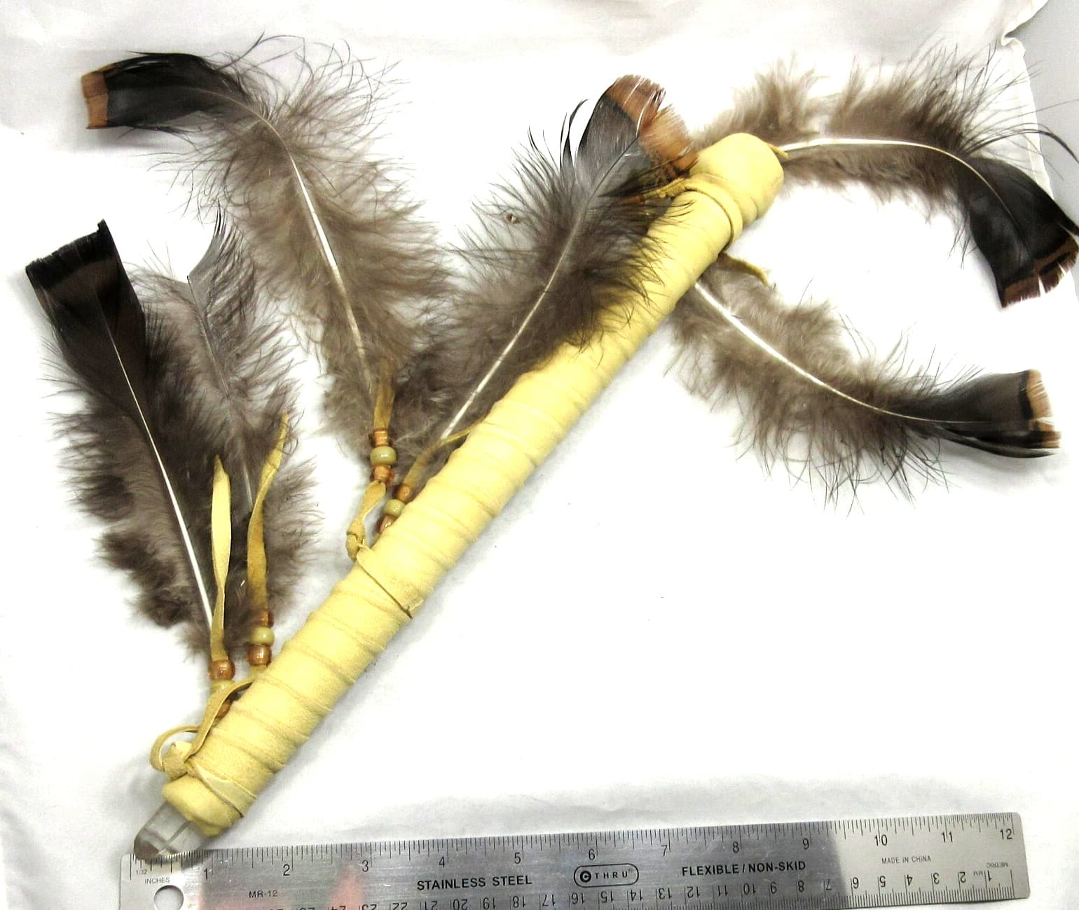 Native American Arkansas Quartz Crystal, Copper Wand, Cherokee Made,  COA, #C3 2