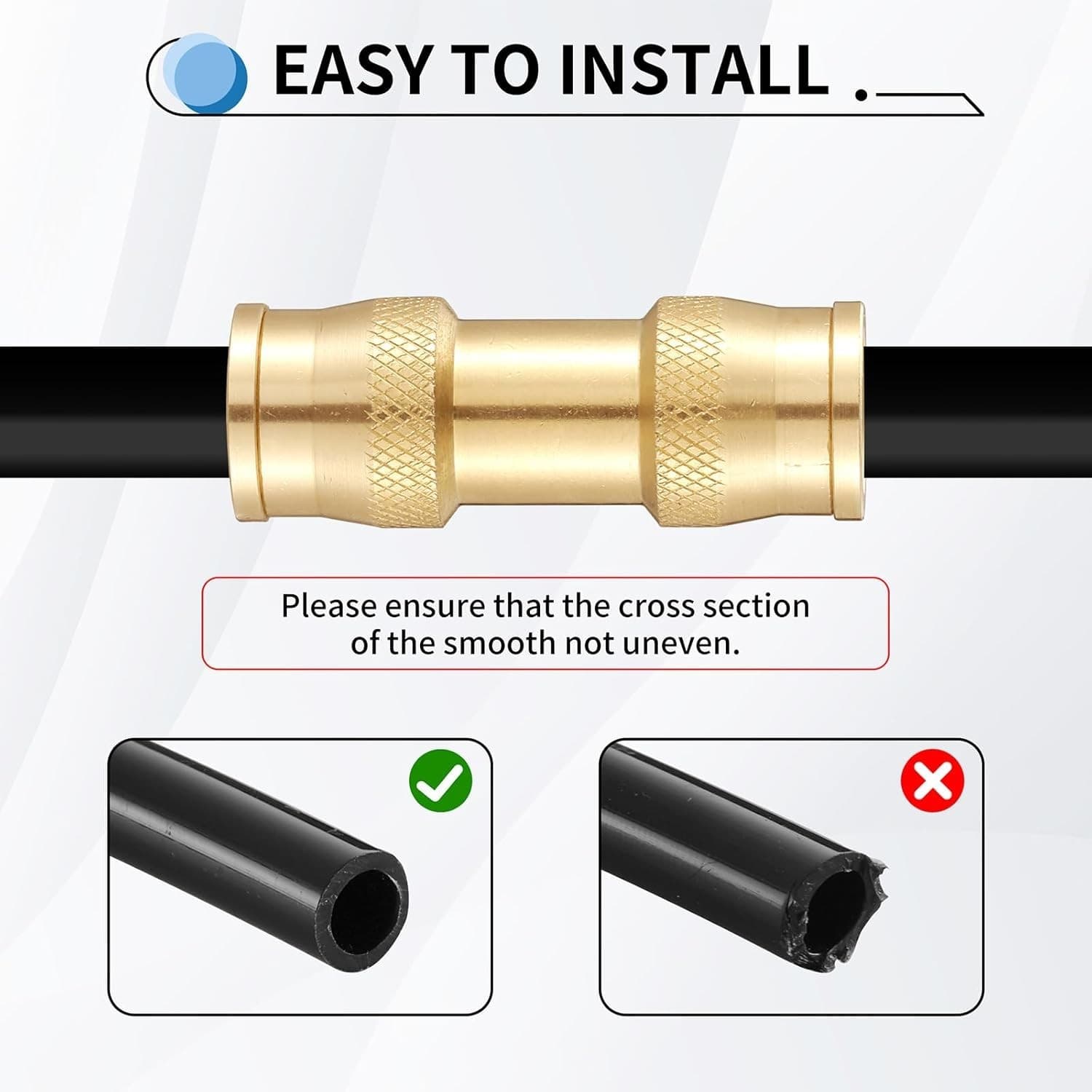 43 PCS Brass DOT Air Brake Line Fittings - Upgraded 1/4" 3/8" 1/2" Quick Connect 5