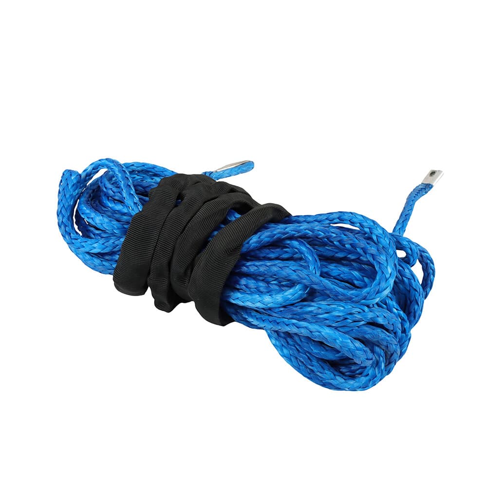 LABLT 5/16"×50' 12000LB Synthetic Winch Rope Line Recovery Cable for ATV+Sheath 5