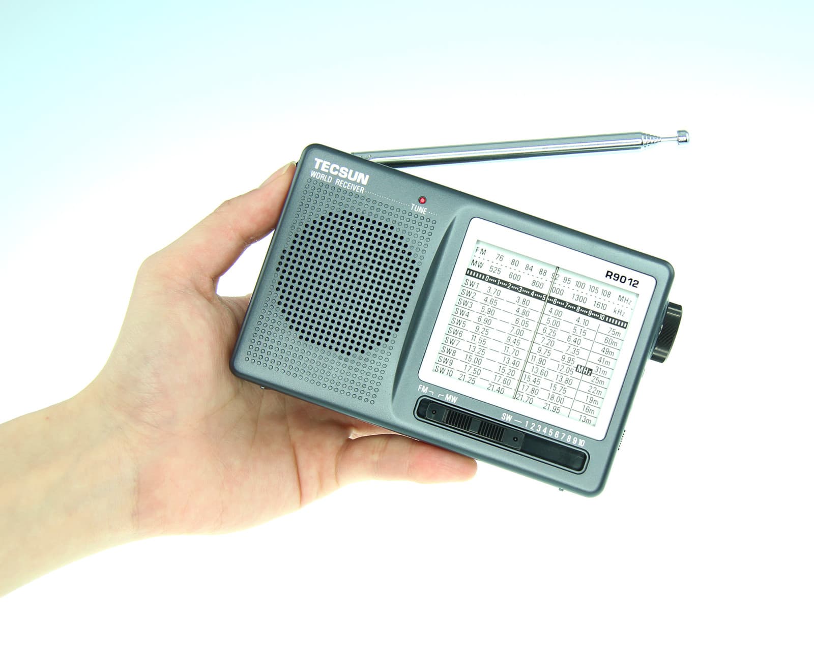 TECSUN R-9012 Portable World Radio Receiver AM/FM / MW / SW  6