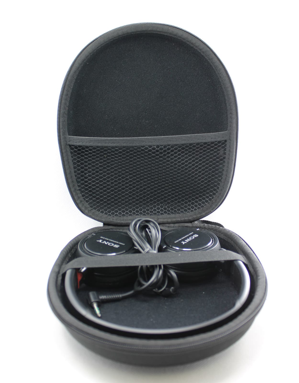 Protective Carrying Travel Case w/Net Pocket 4 On-Ear Swivel Foldable Headphones 3