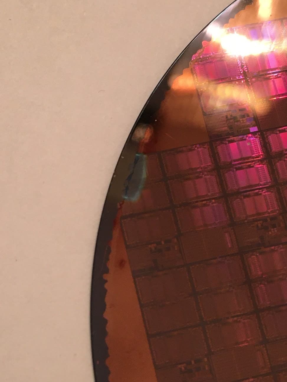 4" REC Q Silicon Wafer 1989  TIN WW52 B Extremely Rare Vintage CPU Chip 6