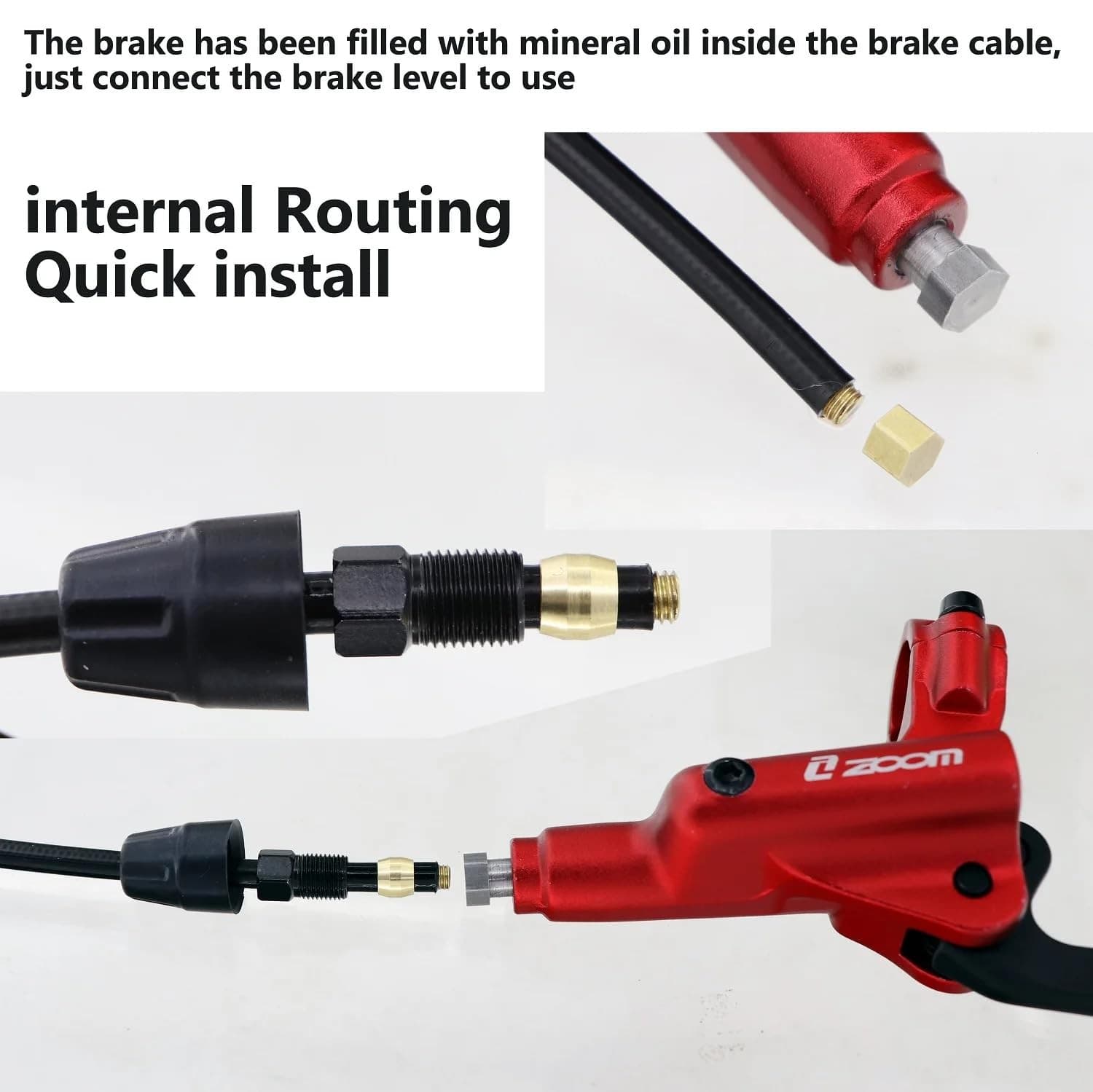 Akantor Zoom HB875 HB876 HB876E Replacement Hydraulic Brake Lever Without Cal... 4