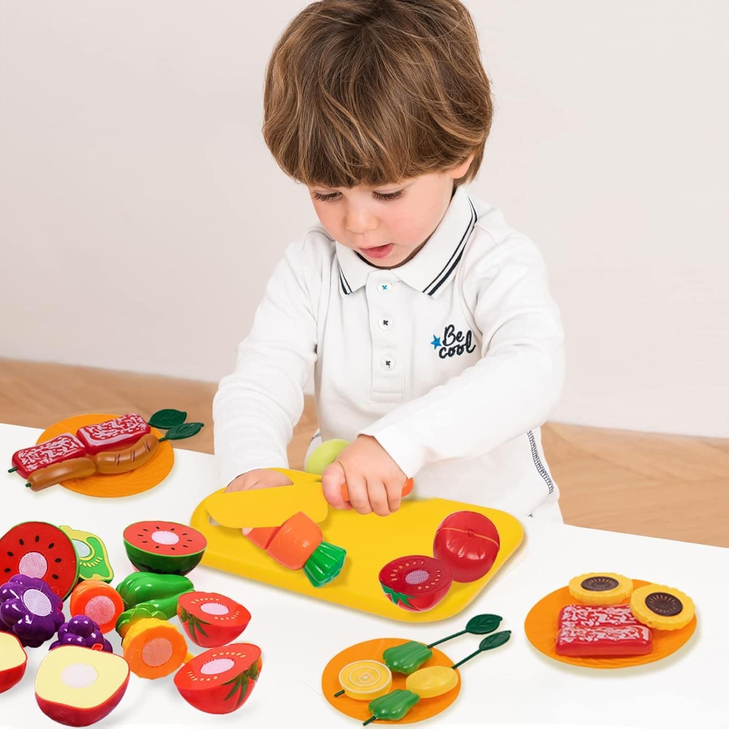 Kids Camping Set with Tent, Campfire, Fruits & Toys for Indoor & Outdoor Play 3