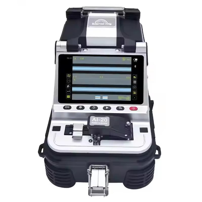 Signal Fire AI-20 Fiber optic fusion splicer one-step fiber cleaver+Toolbox KIT 6