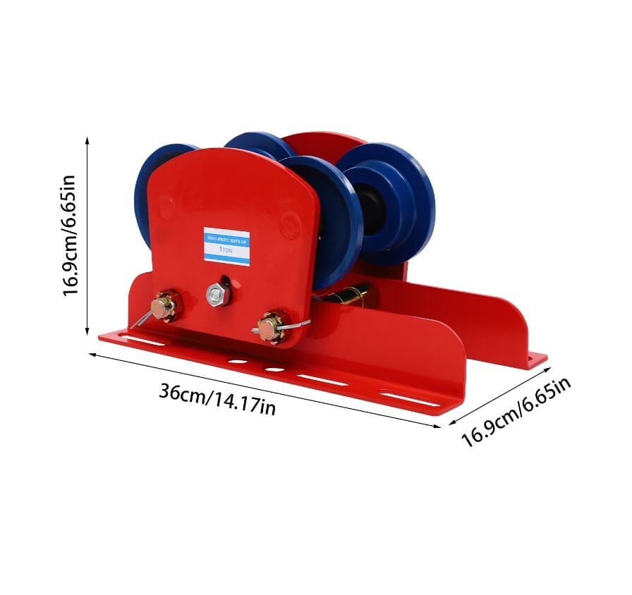 1T Heavy Duty Beam Trolley, Electric Hoist Manual Trolley, Push Beam Trolley 2