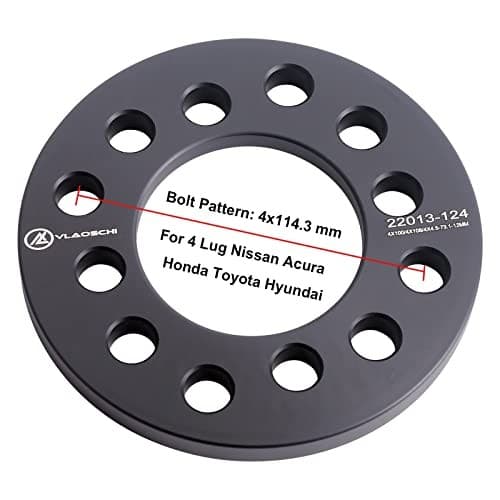  Black Forged 4x100 4x108 4x114.3 4x4.5 Universal Wheel Spacers 12mm-Pack of 2 6