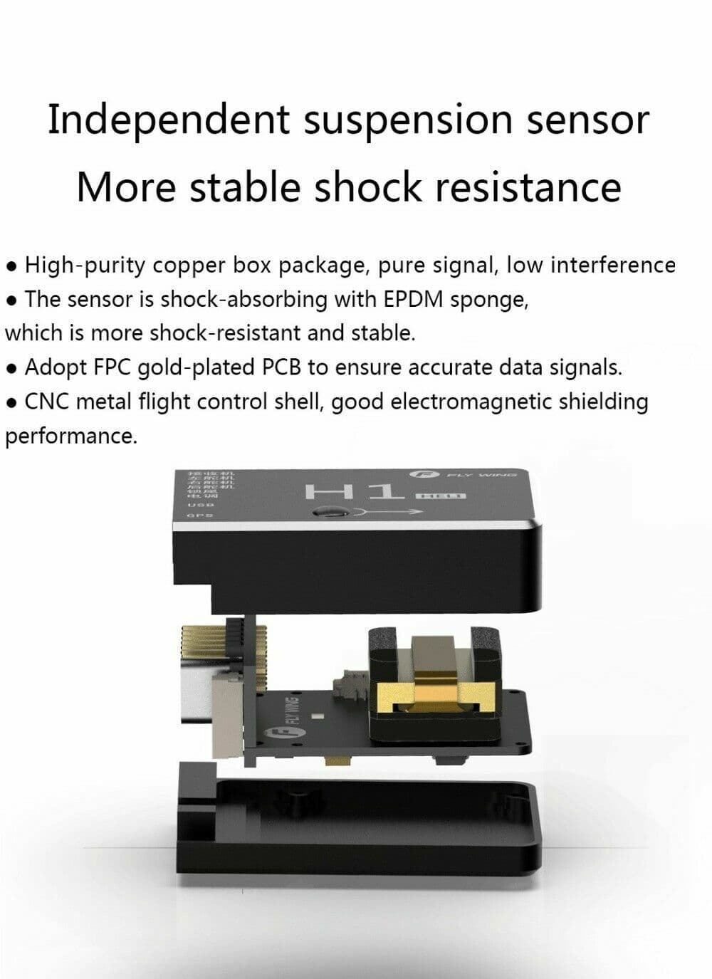 Flywing H1 Flybarless Gyro System RC Helicopter Controller For ALIGN Trex 2024 4