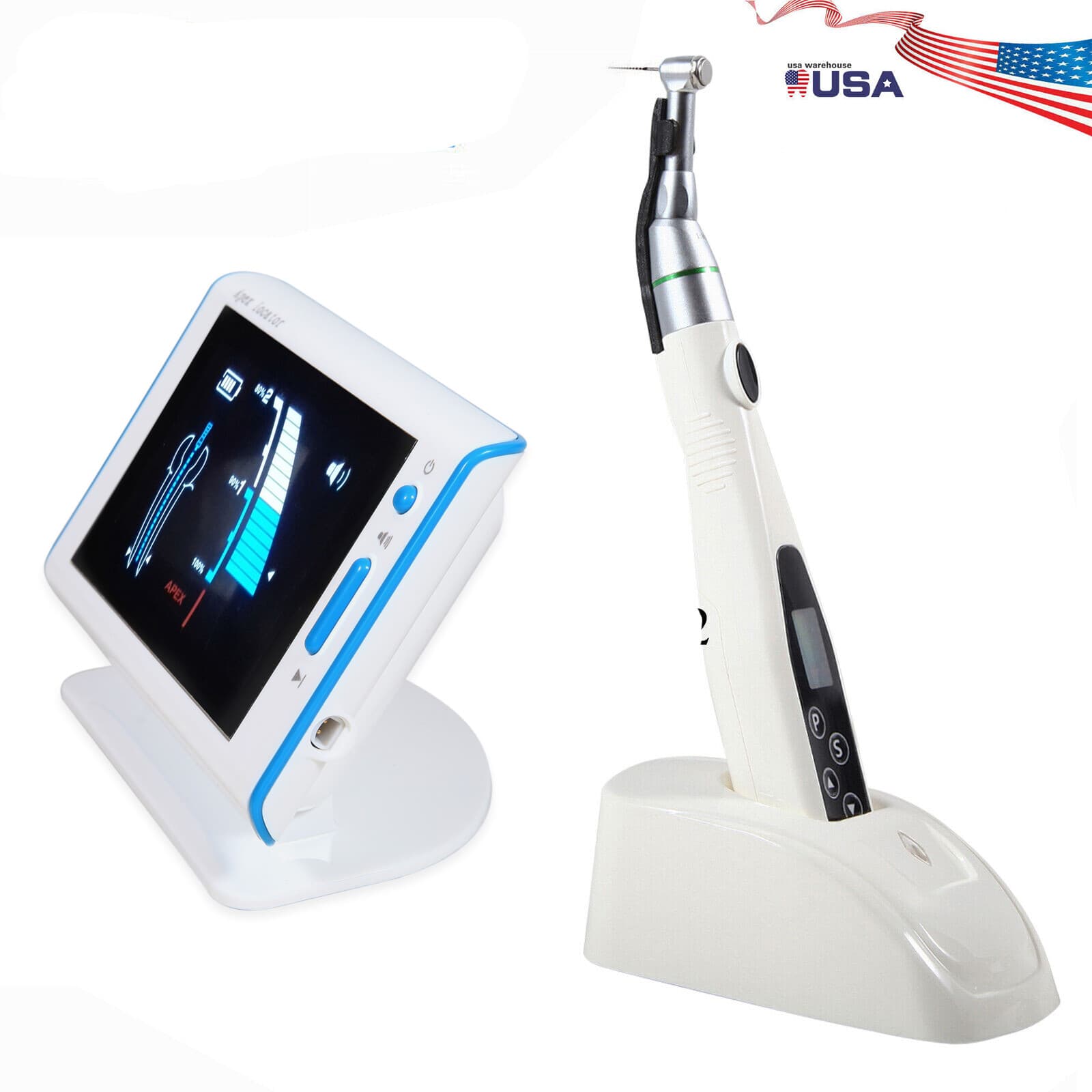 Woodpecker Style Dental Cordless 16:1 LED Endo Motor +Root Canal Apex Locator