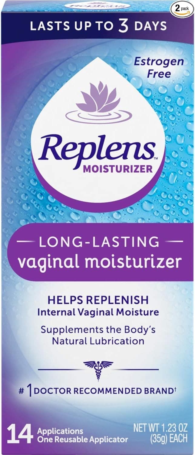 Replens Long Lasting Vaginal Moisturizer 14 Applications - 35g Ea (Pack of 2) 2