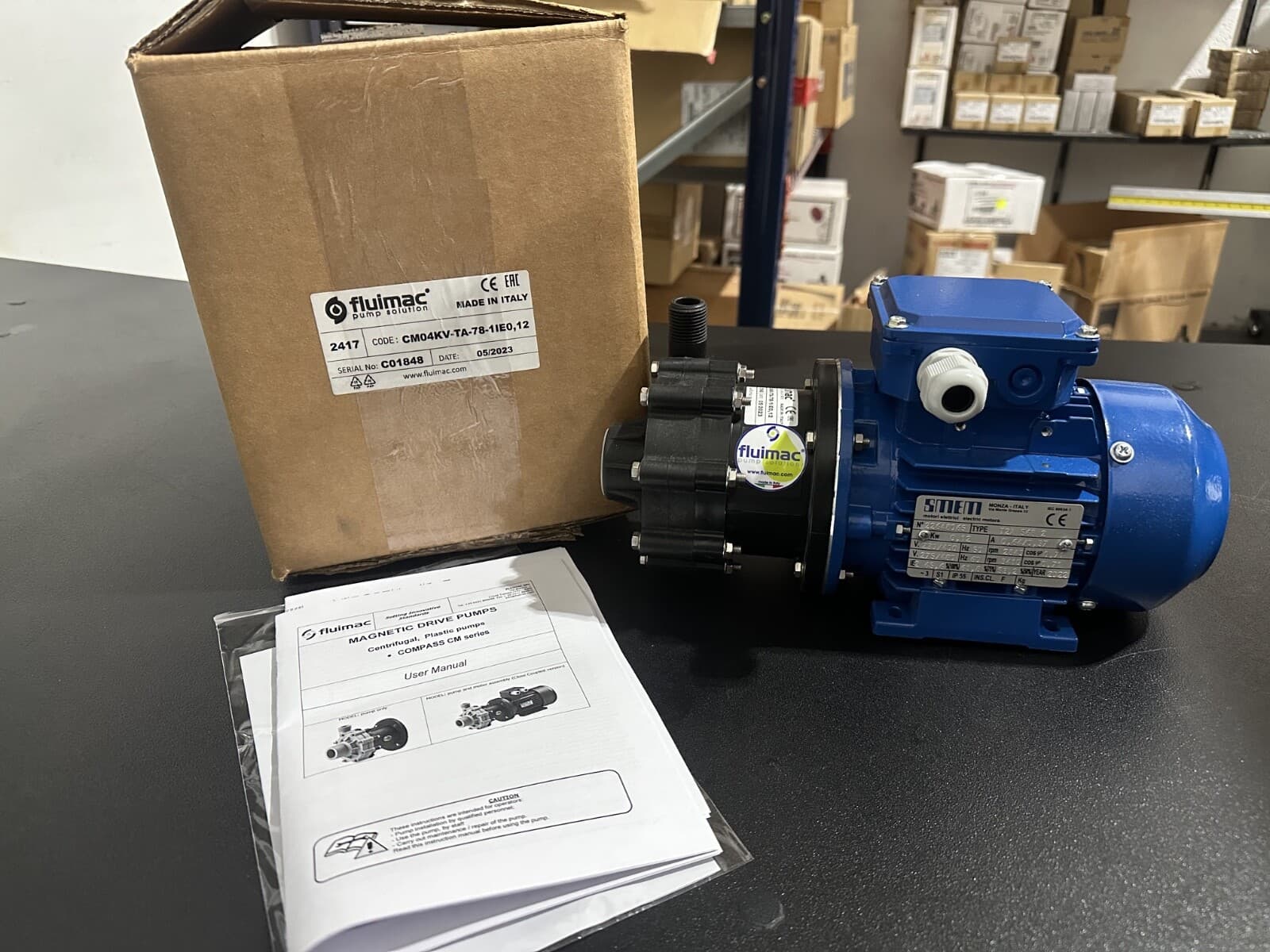 Fluimac CM04KV-TA-78-1- Chemical Pump Magnetic Drive 0.12kW PVDF