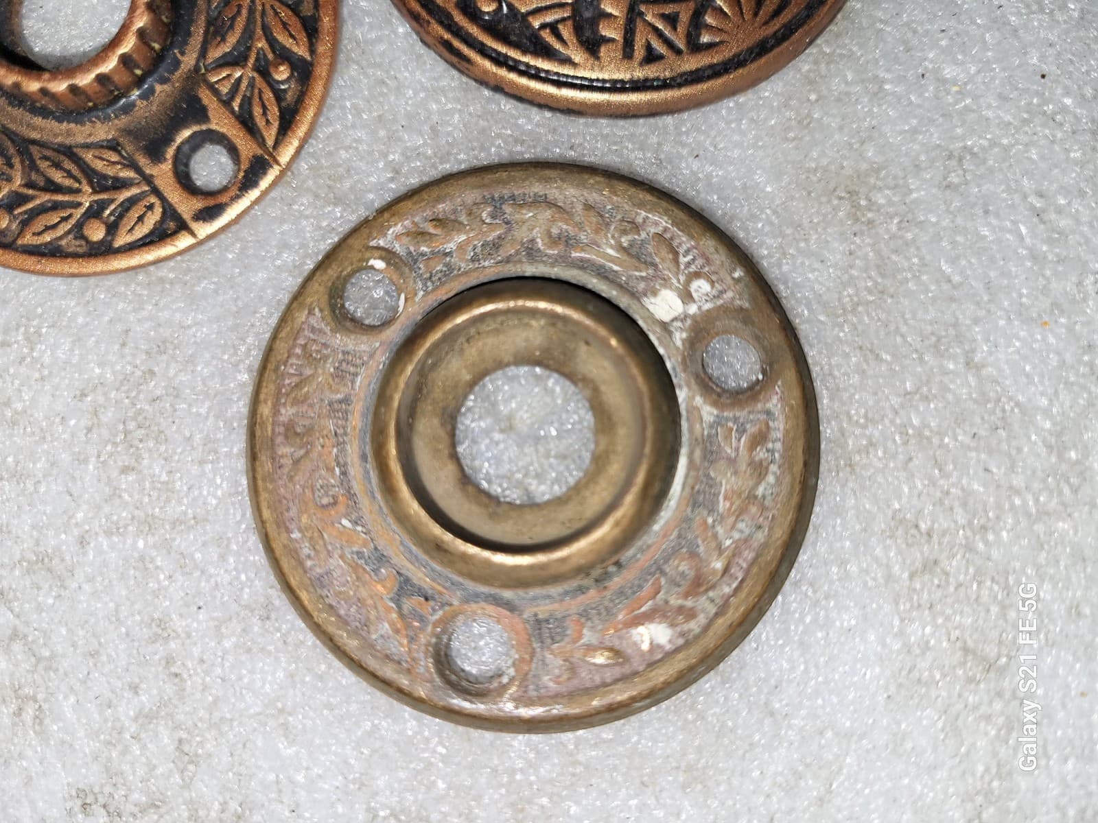 Lot of 3 Vintage Eastlake Escutcheon Door Rosettes Lot Q6 2