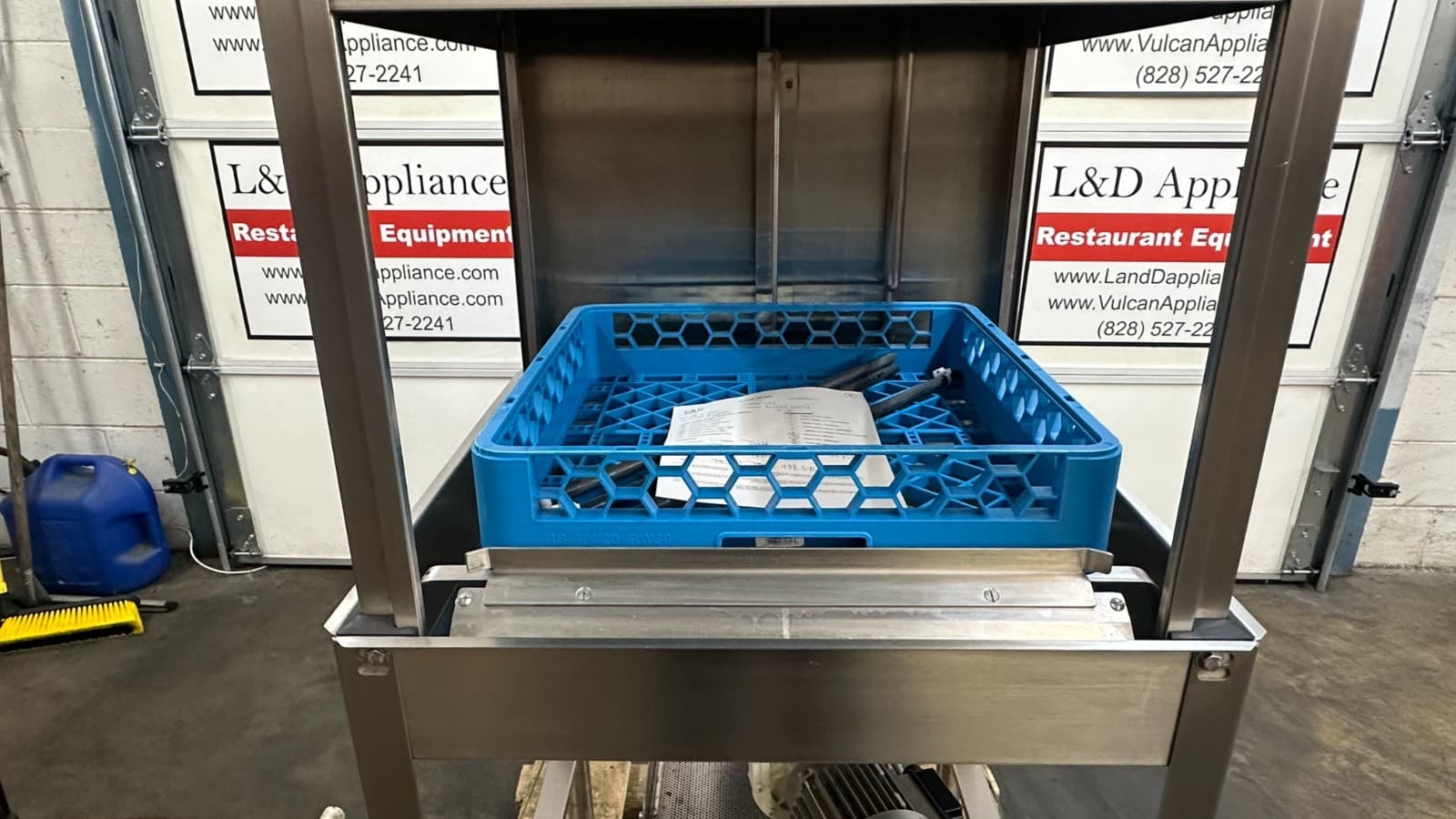 6156 - Factory Show Item, Hobart Low Temperature Chemical Dishwasher LT1-1 2