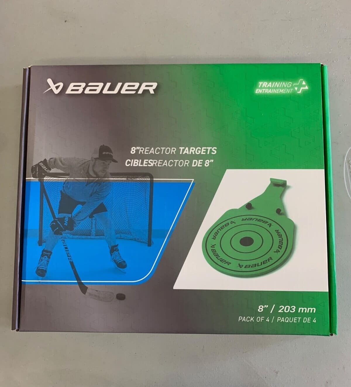 Bauer Reactor Hockey Shooting Targets | Shoot Puck Accuracy Trainer 8" 4-Pack 2