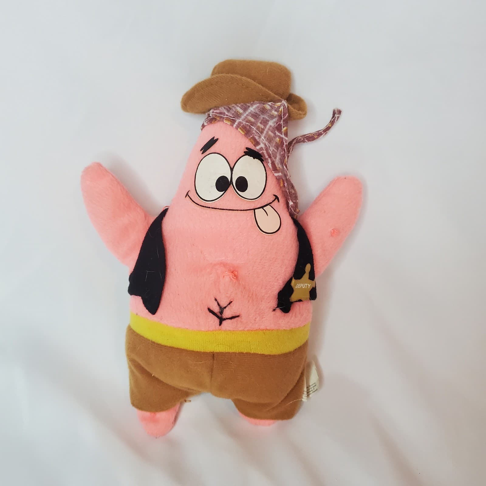 NATCO SpongeBob SquarePants Patrick Star Cowboy Sheriff Plush Toy Doll