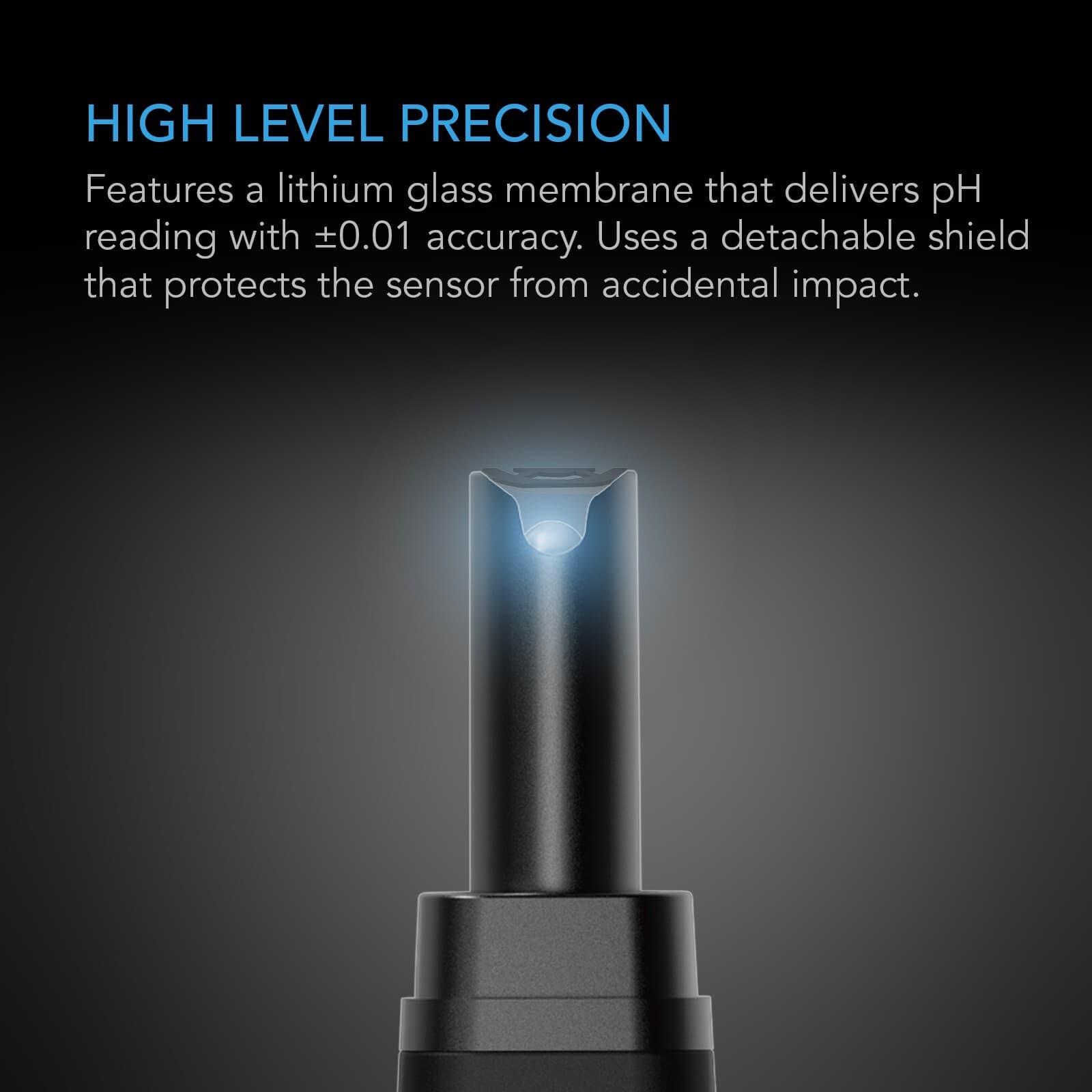 Replacement Sensor Probe for Digital pH Meter PRO Kit with ±0.01 pH Accuracy 3