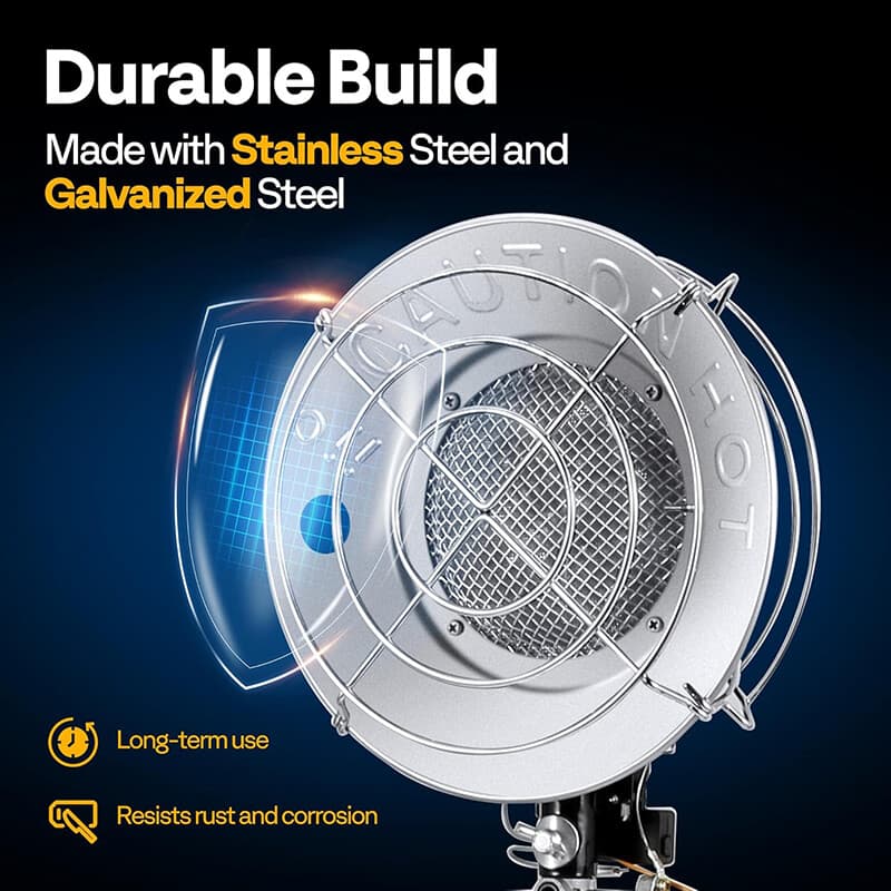 30,000 BTU Propane Tank Top Heater Portable Outdoor Heaters w/ Tip-over Switch 3