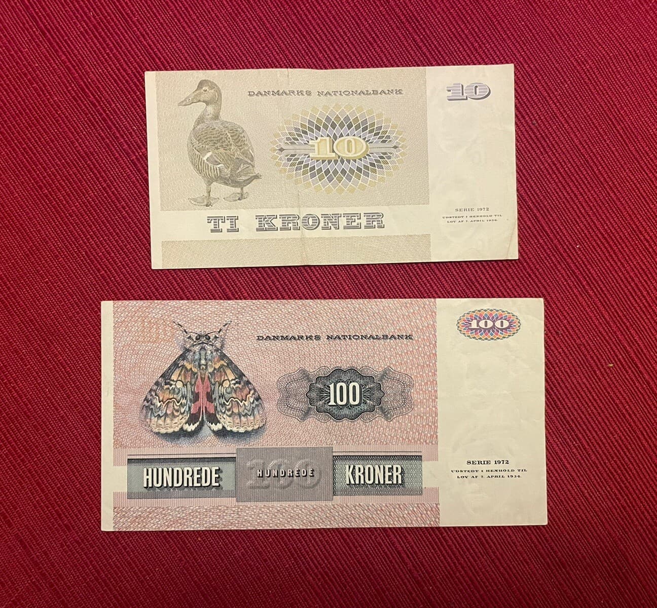 10-100 Kroner DENMARK 1972  Banknote, World Currency 2