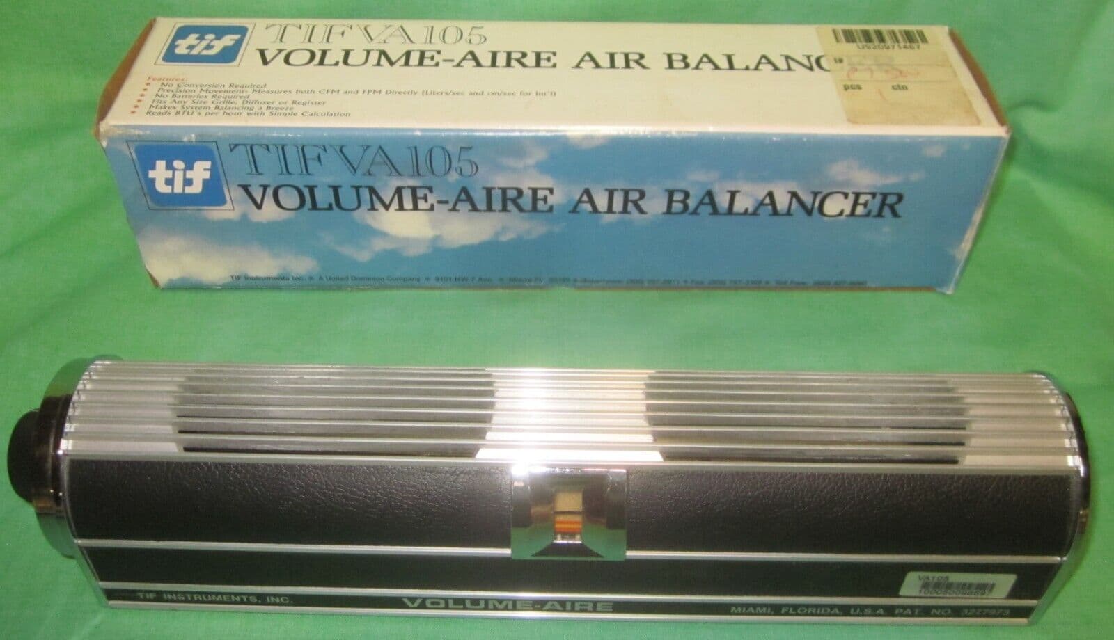 TIF Instruments Volume-Aire Air Balancer New in Box Includes Case & Manual VA105 3