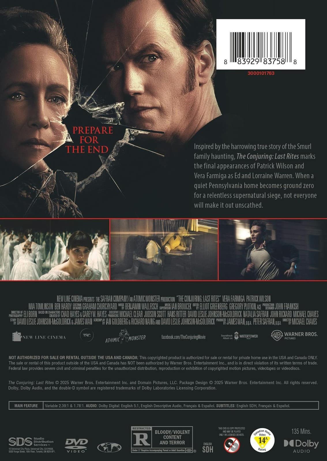 Conjuring, The Last Rites DVD  NEW 4