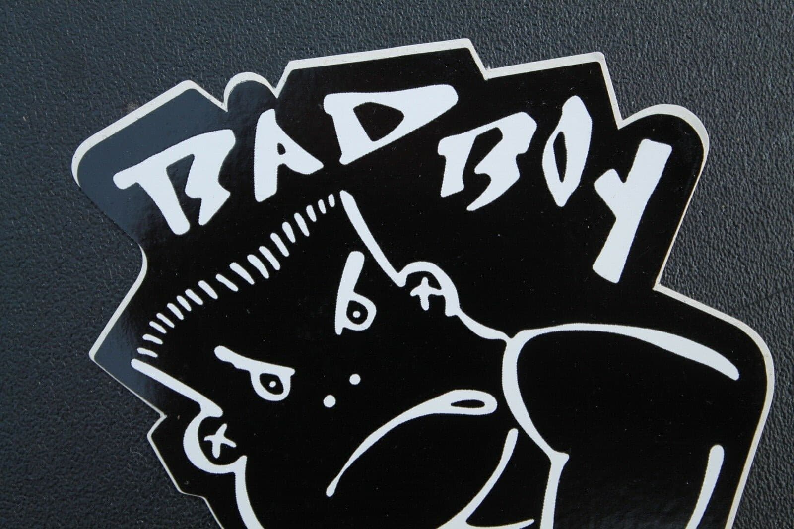 Bad Boy Club BBC Punk Rock Black White 80's Skateboards Vintage Surfing STICKER 3