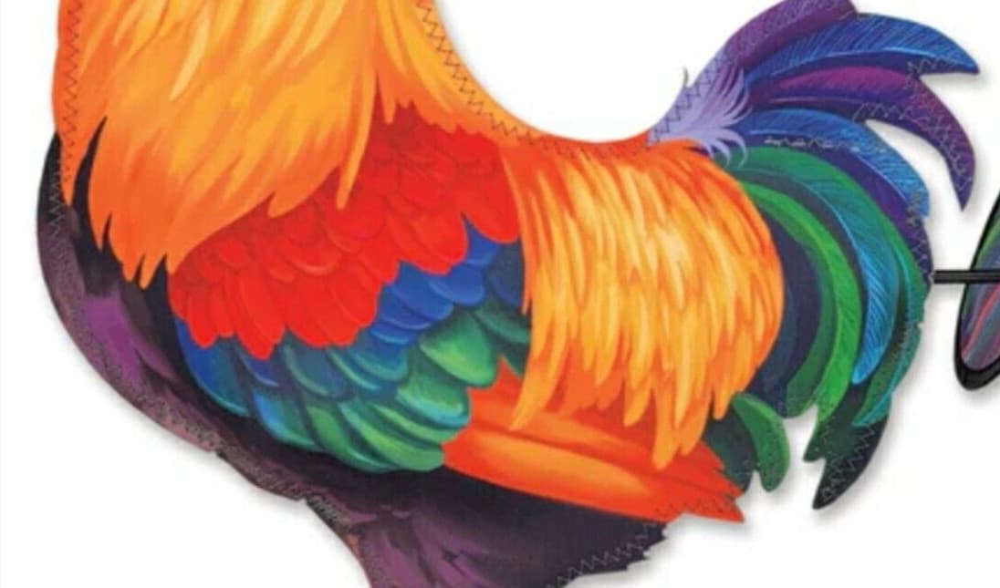 PREMIER DESIGNS KITES MORNING ROOSTER PETITE WIND SPINNER WHIRLIGIG PD24996 5