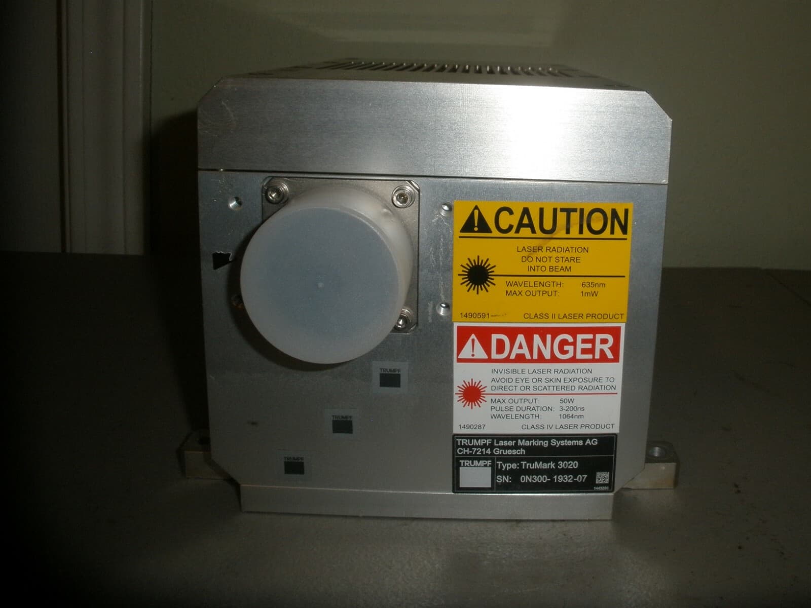 TRUMPF TRUMARK 3020 OPTICAL LASER PUMP MODULE 1064nm 5