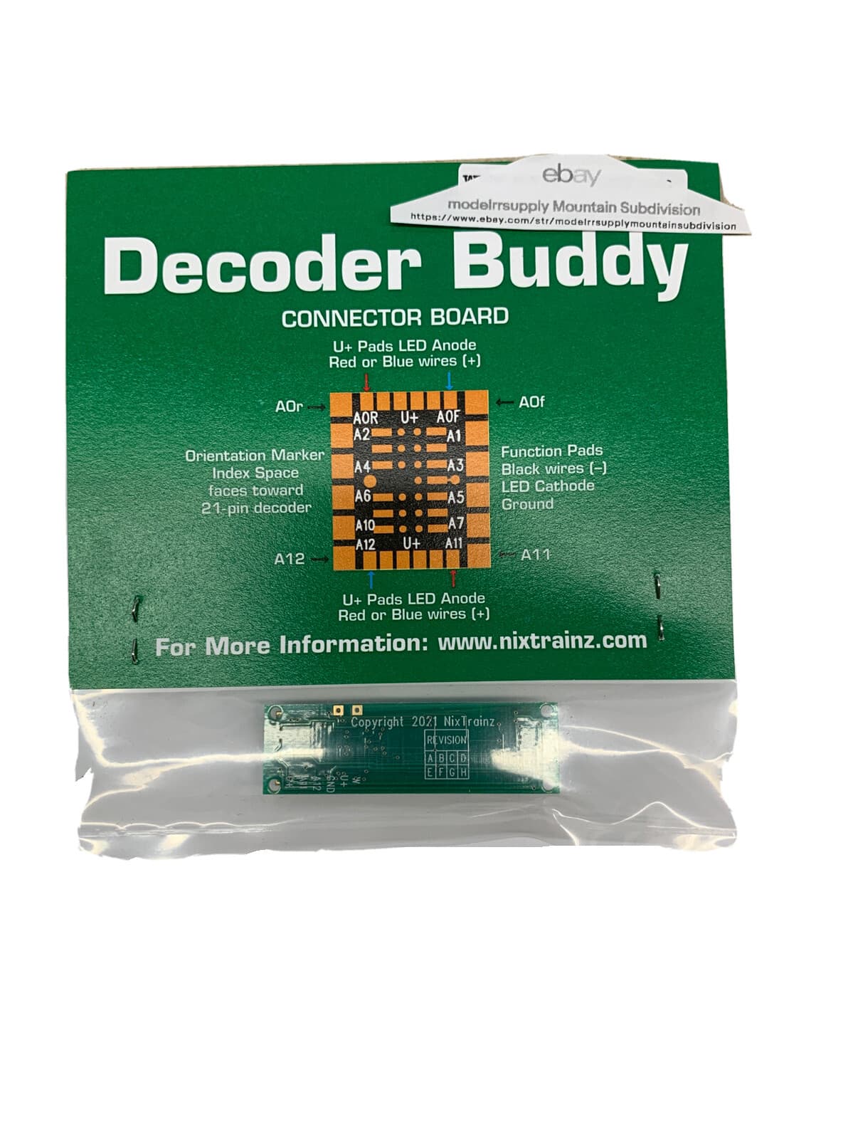 Nixtrainz NTZ5 Decoder Buddy V5B | 12 Output | 2.2K resistors  21 Pin Main Board 2