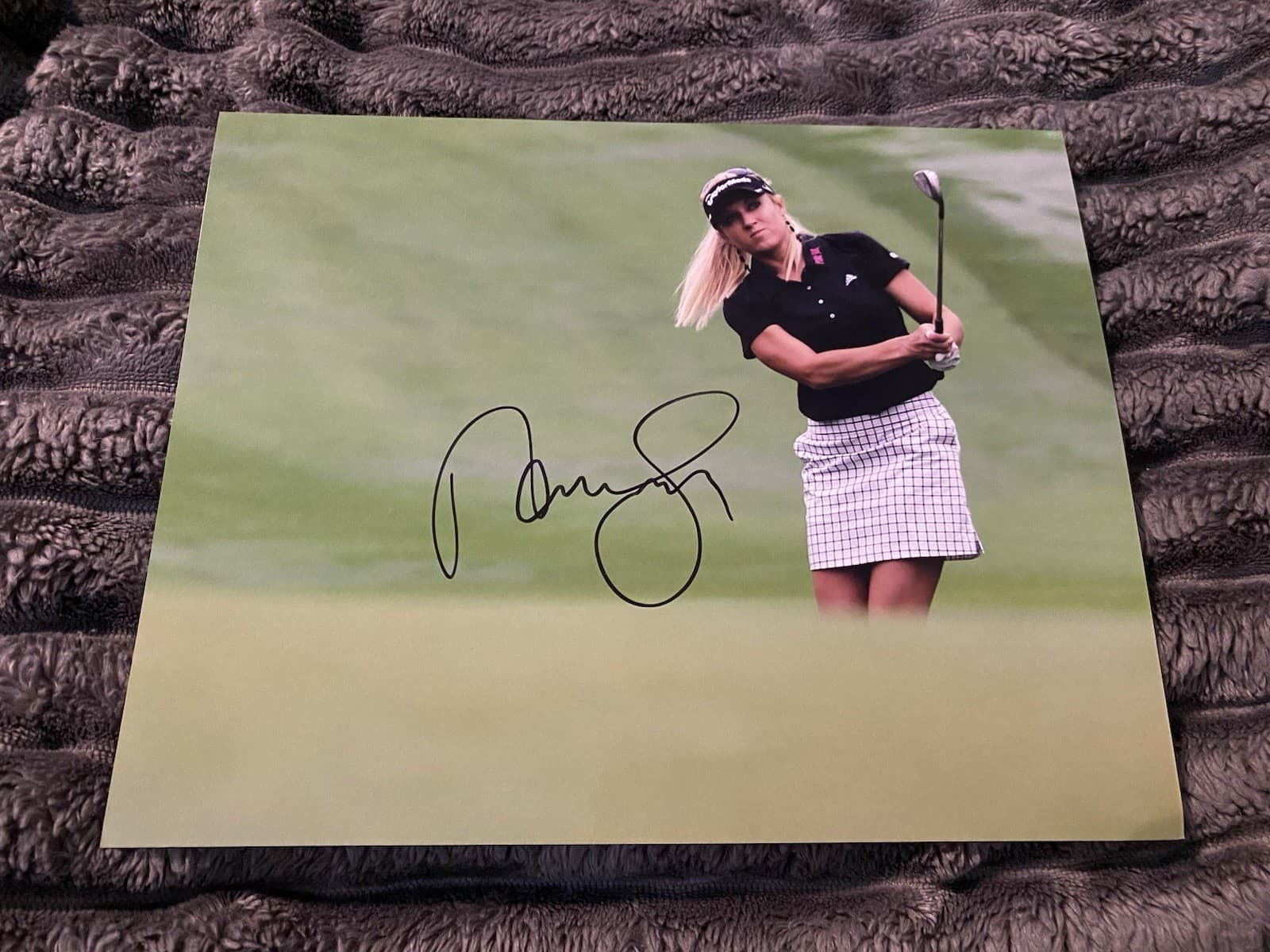 Natalie Gulbis Signed 8x10 Golf Photo LPGA Tour Star