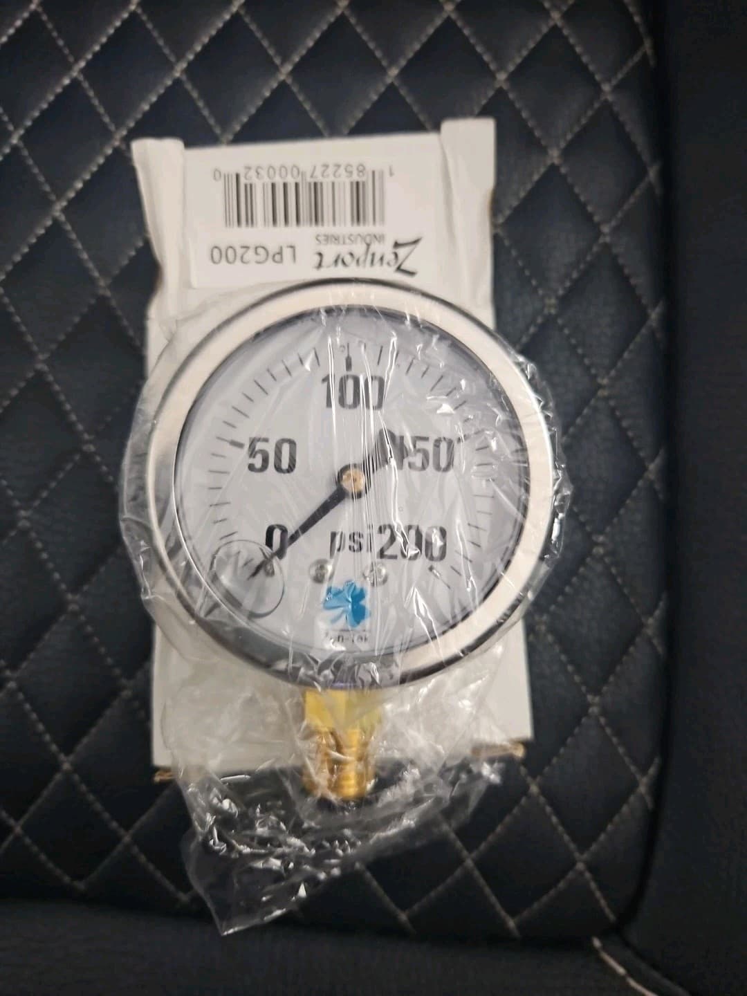 Zenport LPG200 Glycerin Liquid Filled Pressure Gauge, 200 PSI 3