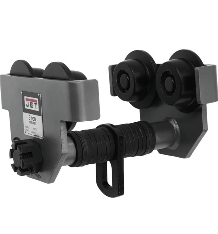 JET 5 TON PT SERIES ROLLER TROLLEY ADJUSTABLE 252050 NEW