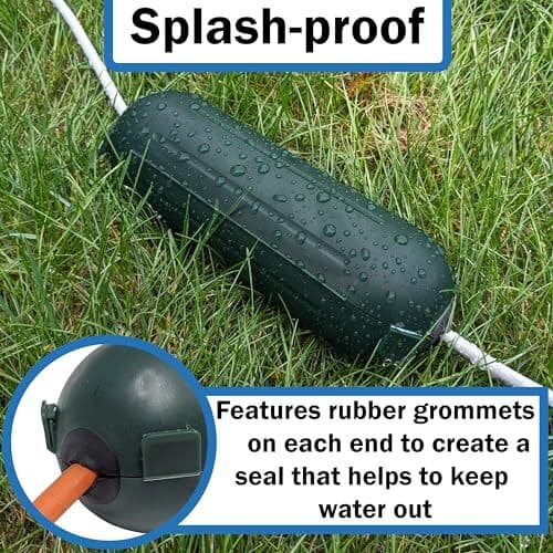 Weatherproof Electrical Extension Cord Cover, Splashproof Outdoor Enclosure 2