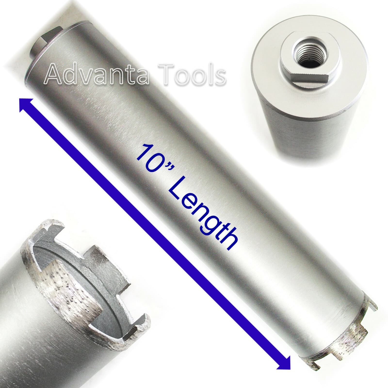 2” Dry Diamond Core Drill Bit for Hard Concrete Masonry 5/8"-11 Threads