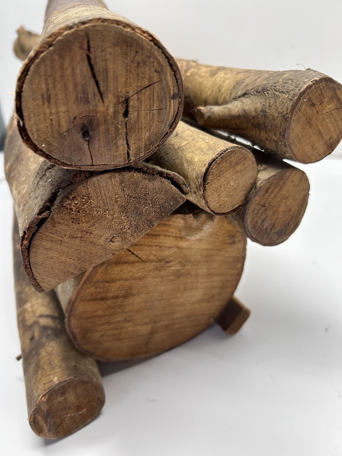 VTG Real Wood Logs Faux Fire Motion plug in Electric Fireplace 20” 6