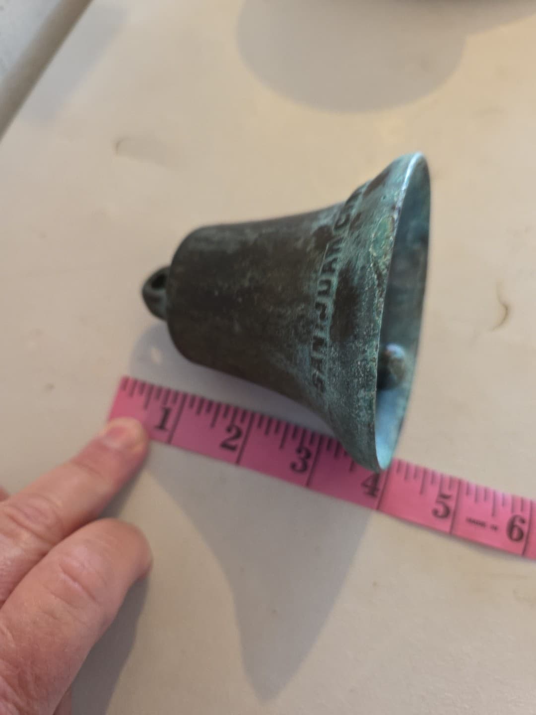 ANTIQUE 1914 Bronze MISSION SAN JUAN CAPISTRANO SOUVENIR BELL Old Vintage CA 6