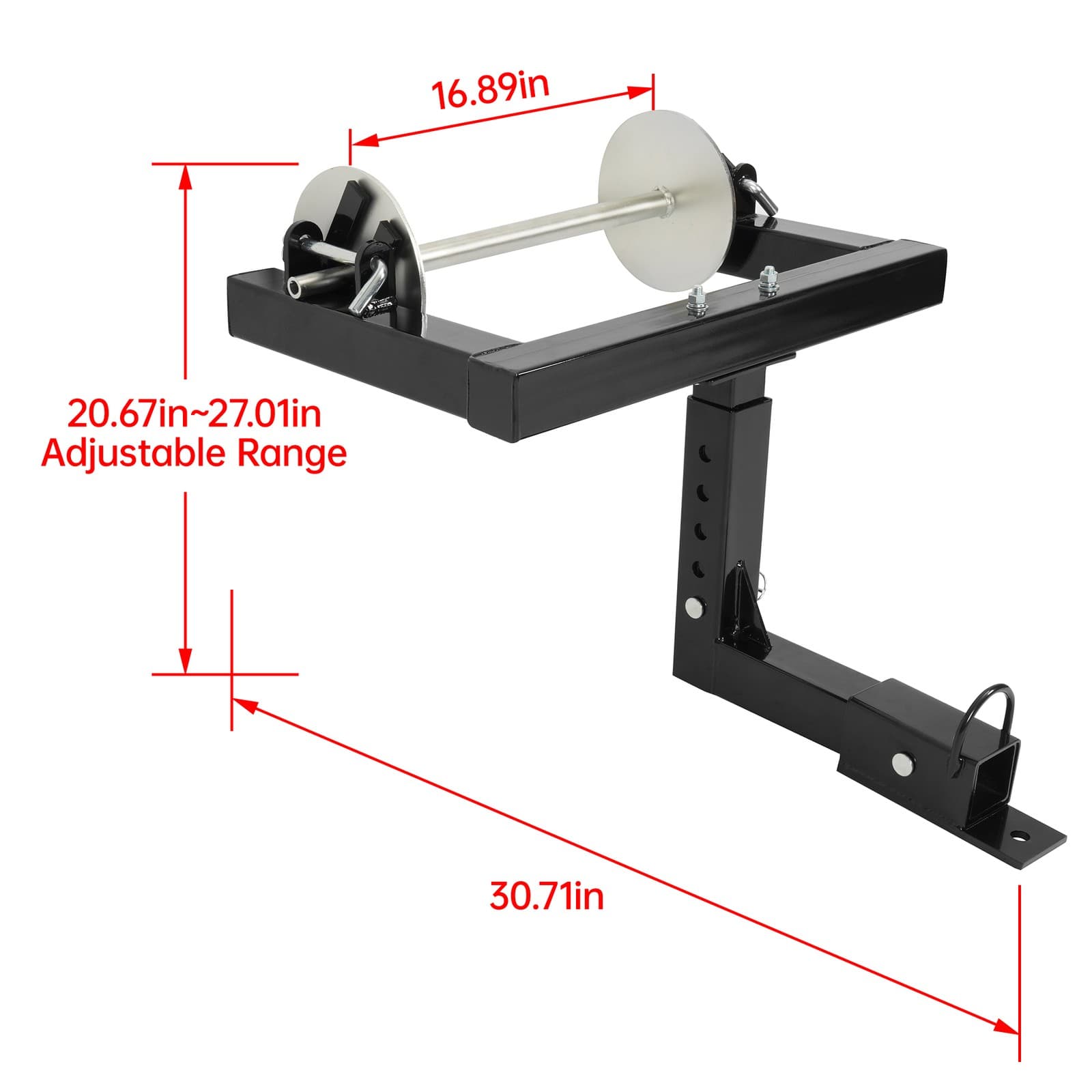 Bolt On ATV UTV Barbed Wire Unroller  For Fencing Needs 2" Receiver Hitch 2