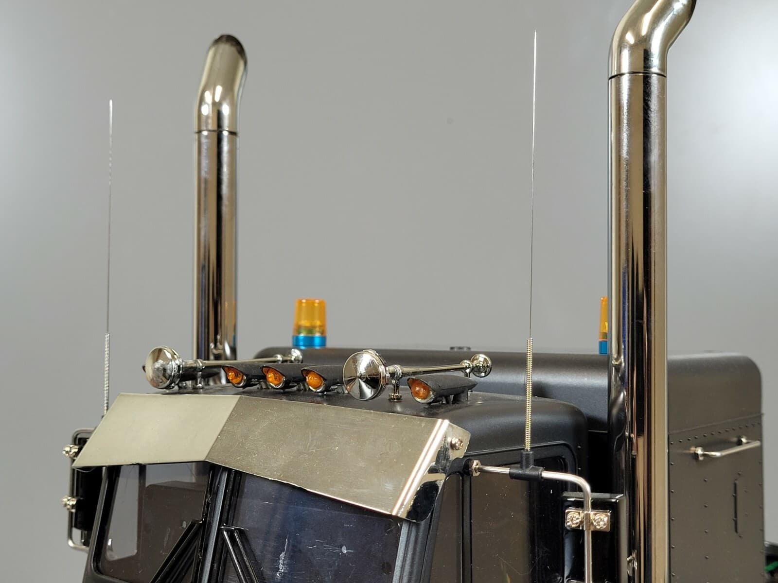 Tamiya R/C 1/14 Simulate CB Spring Antenna Mirror Mount King Grand Knight Hauler 3