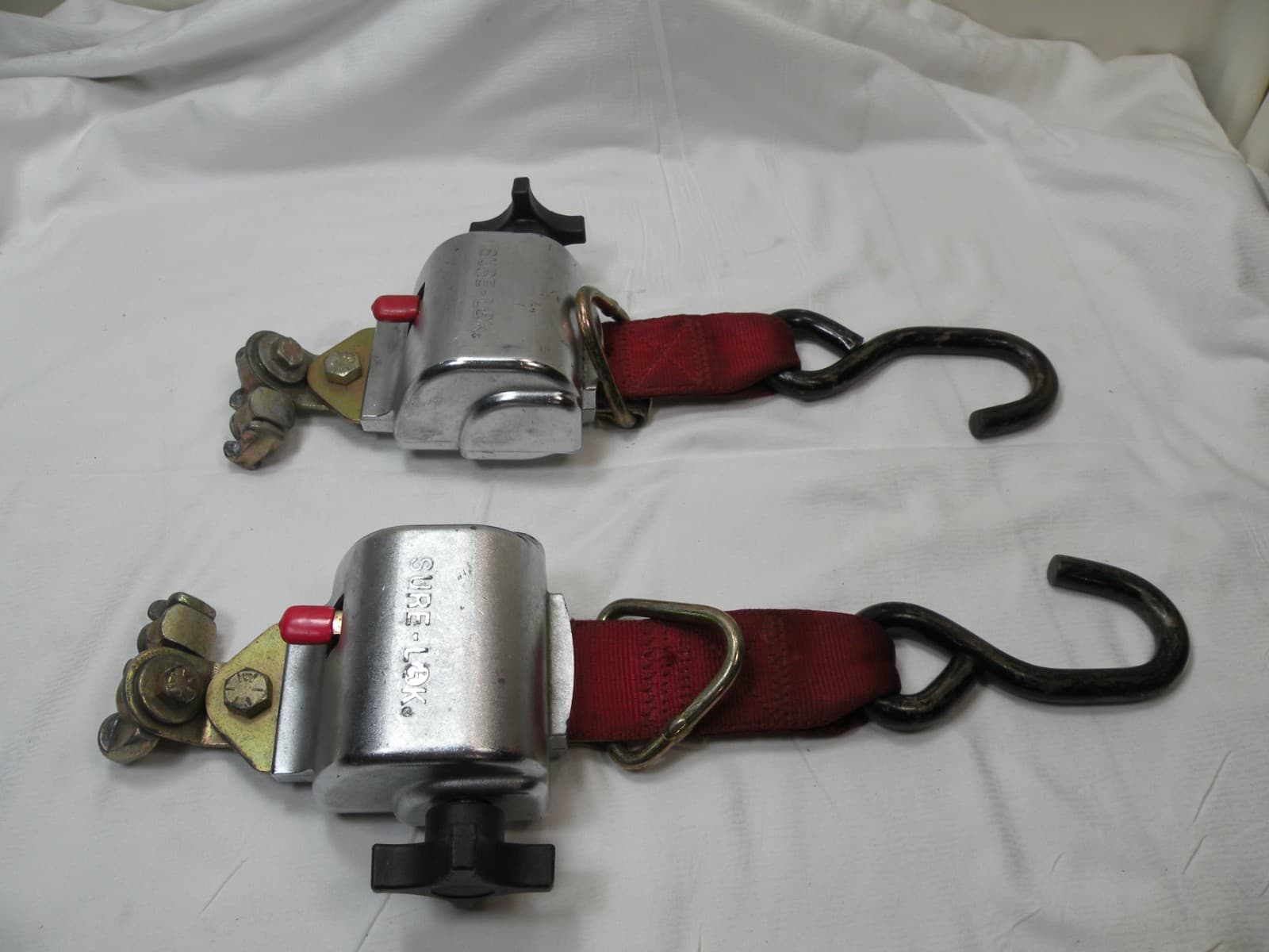 Sure Lok FE200907S, FE200855S,Wheelchair Tiedown Retractor, L Track, S-Hook, L/R