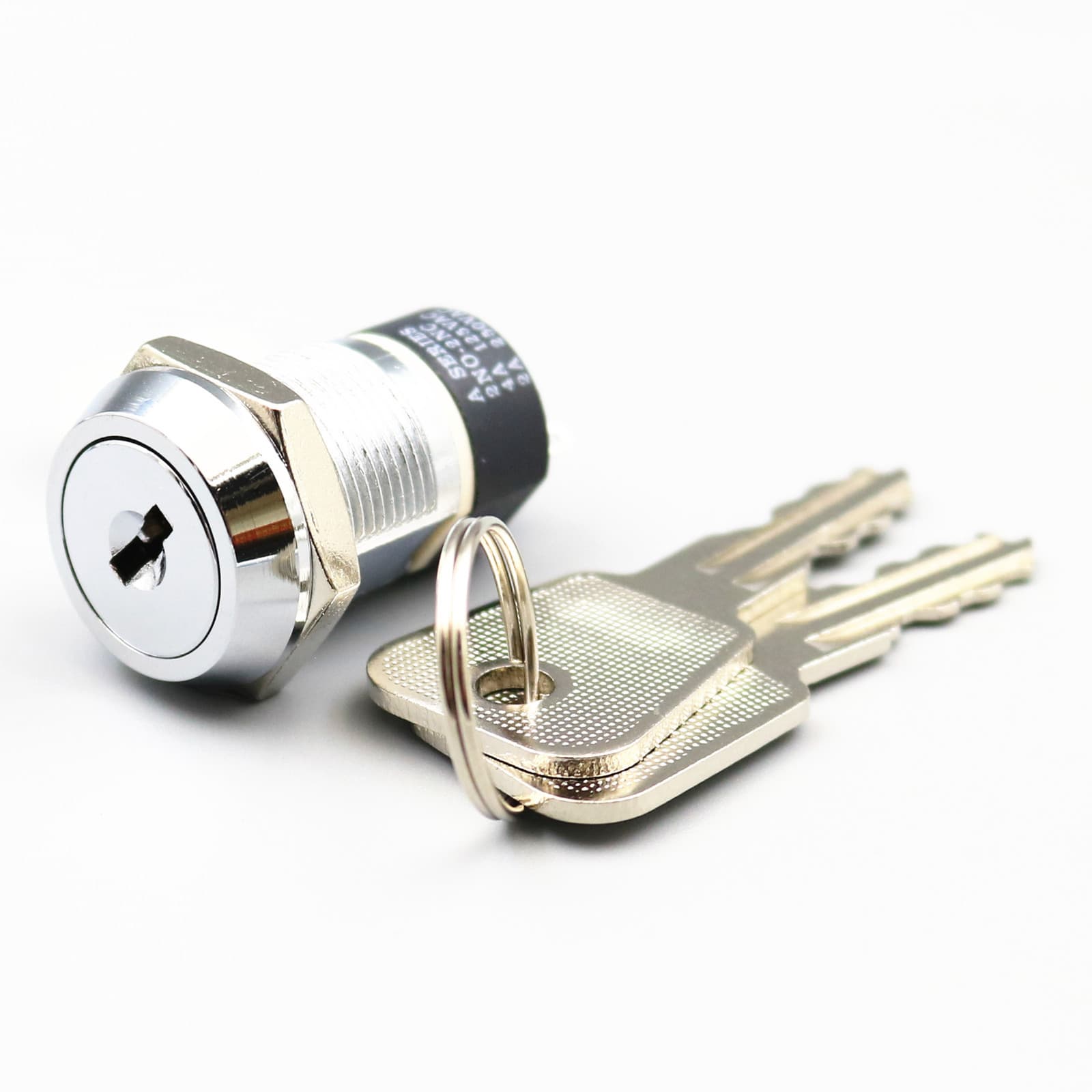 19mm Metal 4 Pins ON-OFF A Series 2Position 2803 Electronic Lock Key Switch 3