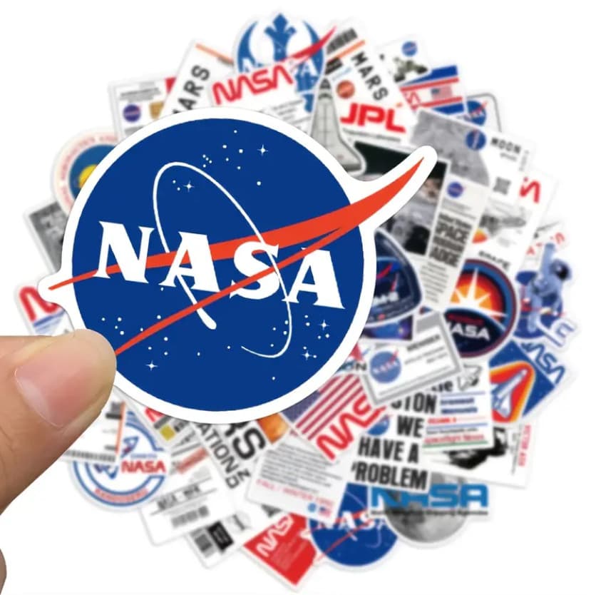 24 NASA Mission Vinyl Decals Shuttle Apollo Mars & MORE! Fun Space Sticker Swag! 2