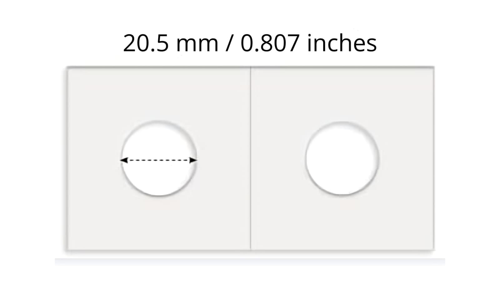 100PCS Cardboard Coin Holders 20.5mm 2"x2" Storage Flips for Pennies & Dimes 3