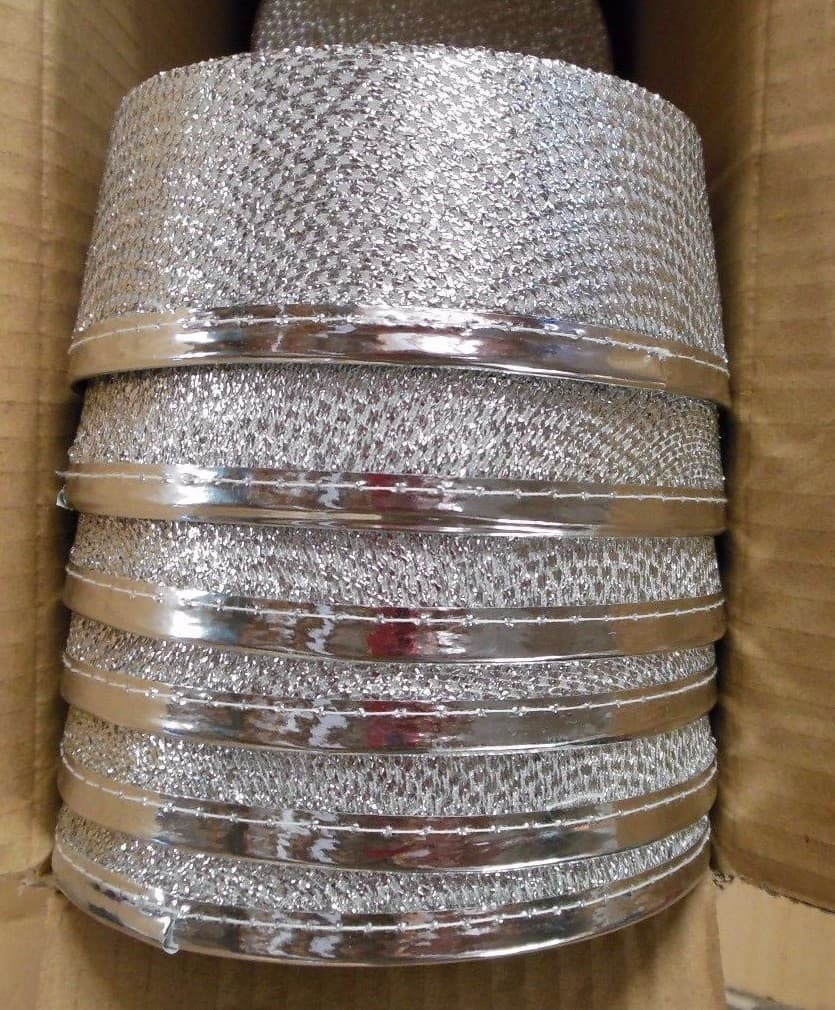 Lot of 6 Silver Lurex pillbox hats felt base Dance Theatrical Use Bellhop  4