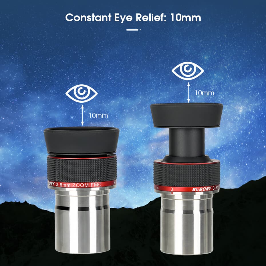 SVBONY SV215 1.25inch 3-8mm Planetary Zoom Eyepiece for Planetary Observation 4