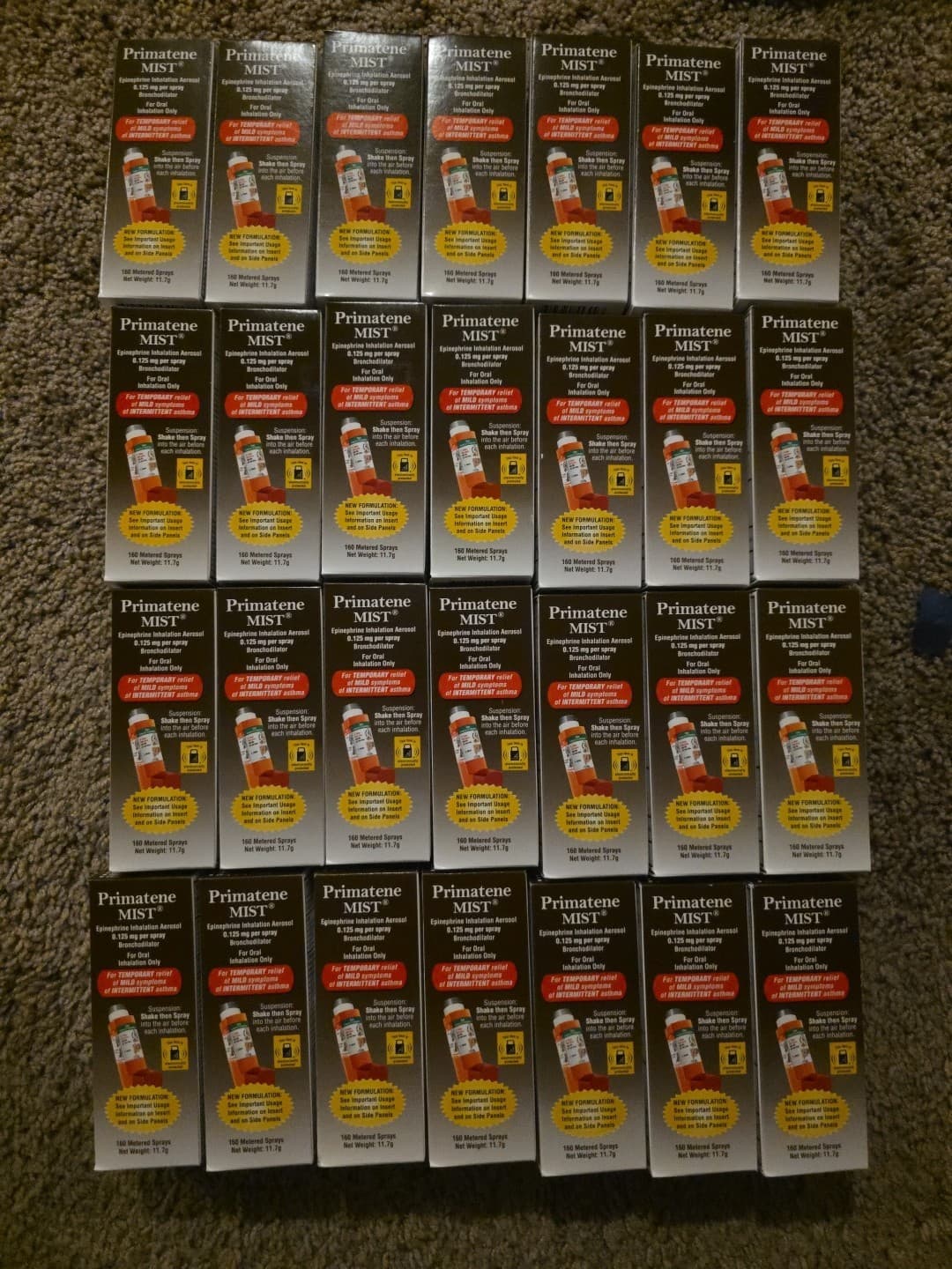 Lot Of 2 Primatene Mist Epinephrine Inhalation 160 Spays Each EX 10.26-05.27 6