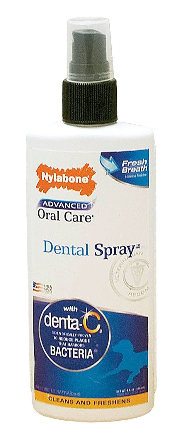 Nylabone Advanced Oral Care Dental Spray 4 ounce  Breath Freshener for Dogs