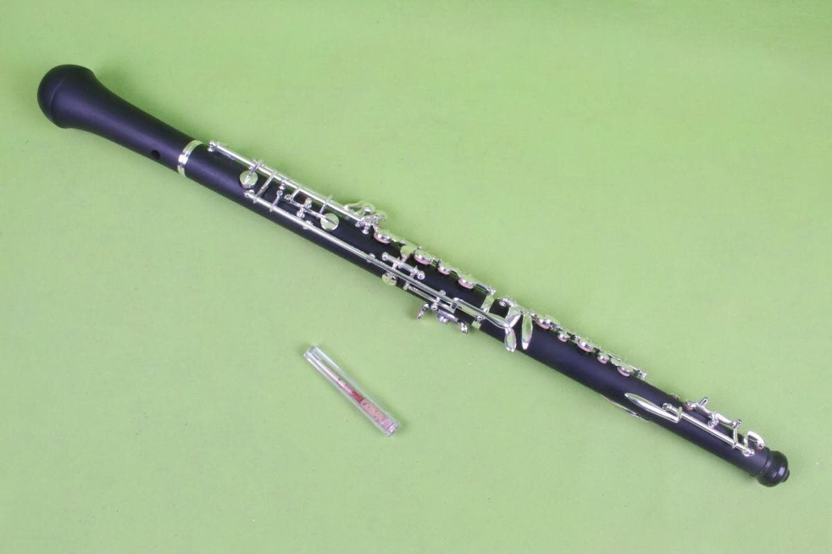 Yinfente Oboe C key Ebonite Wood Silver Plated 3rd Octave left F with case Bag 3