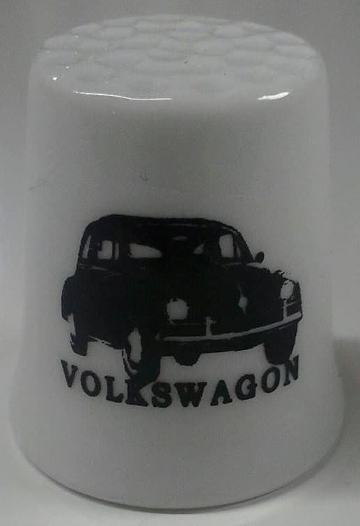 Charming Volkswagen Collectible Porcelain Thimble